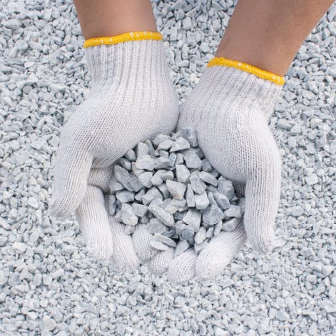 石灰石S-13』（粒度5~13mm）/m³/立米/リューベ｜グラベルガーデン